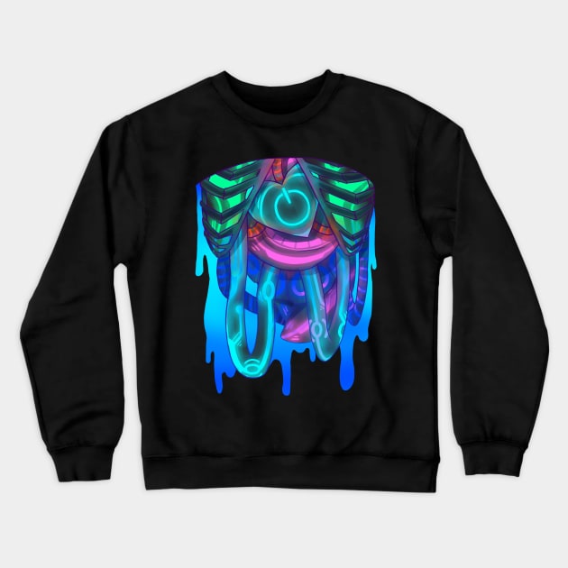 Glow Gore Crewneck Sweatshirt by candychameleon